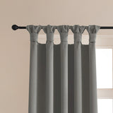 Fort Essential - Twist Tap Top Solid Blackout Curtain (Grey)