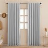 Fort Essential - Back Tab Blackout Curtain (Greyish White)
