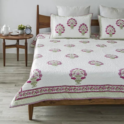 Ombre Rosey - Quilted Bedcover Pink