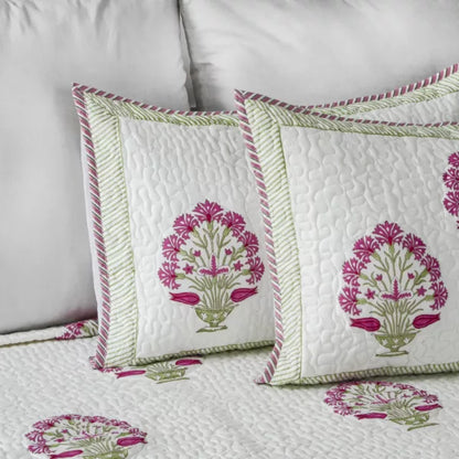 Ombre Rosey - Quilted Bedcover Pink