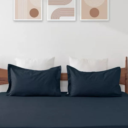 Breton Drowsy - Pillow Cover Dark Blue