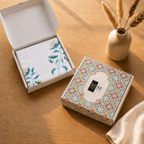 Wild Grace Flower - Floral Bedsheet (Turquoise & Blue)
