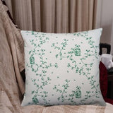 Imprimer Cage - Printed Cushion Cover (Green)