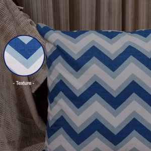 Imprimer Ikat - Printed Cushion Cover (Aqua Blue)