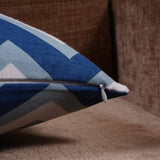 Imprimer Ikat - Printed Cushion Cover (Aqua Blue)