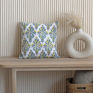 Imprimer Ikat - Printed Cushion Cover (Yellow)