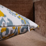 Imprimer Ikat - Printed Cushion Cover (Yellow)