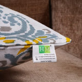 Imprimer Ikat - Printed Cushion Cover (Yellow)