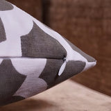 Imprimer Quatrefoil - Printed Lumber Cushion Cover (Grey)