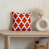 Imprimer Quatrefoil - Printed Cushion Cover (Rust)