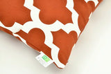 Imprimer Quatrefoil - Printed Cushion Cover (Rust)