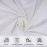 Fort Absolute - Back Tab Solid Sheer Curtain (White)