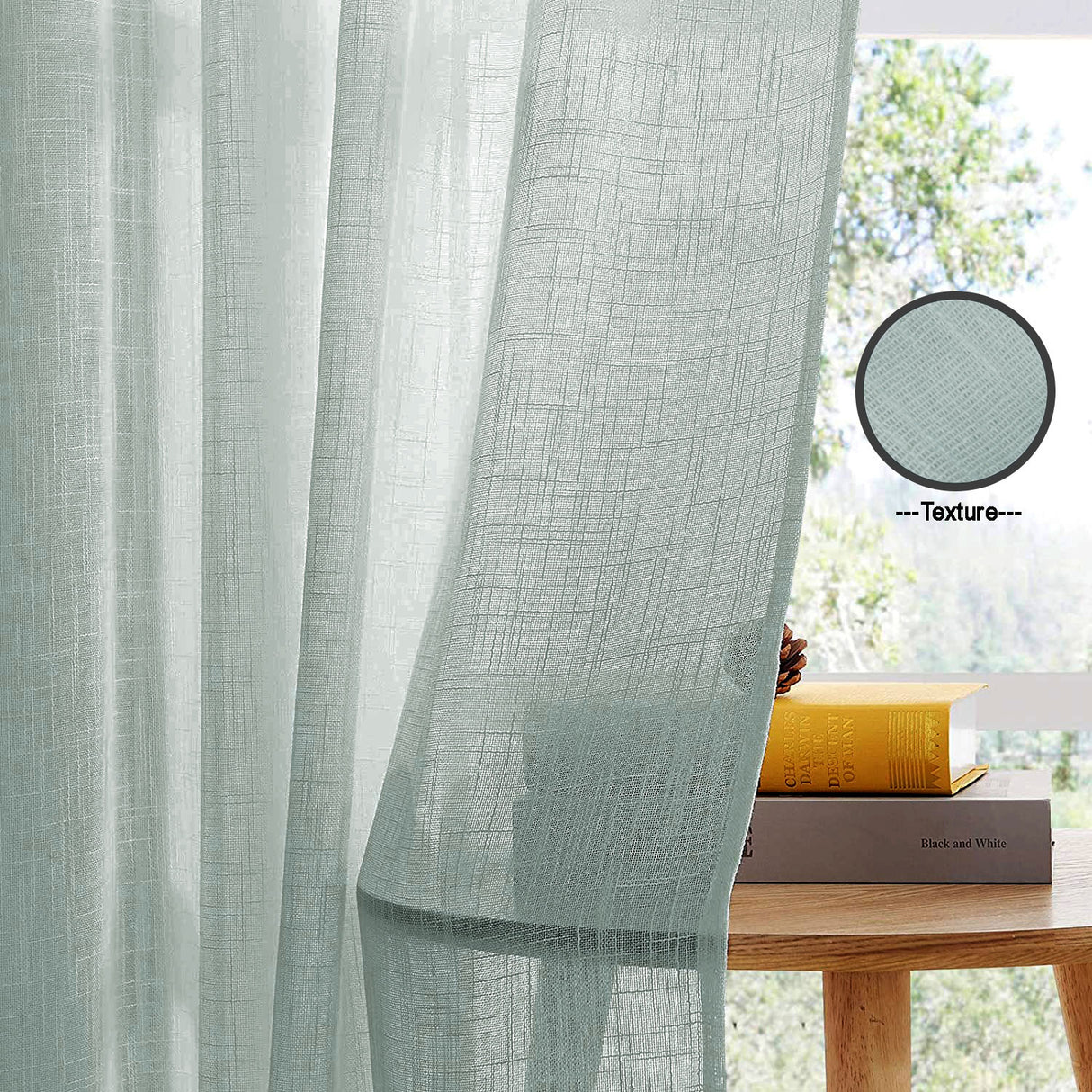Fort Absolute - Silver Grey Loop Sheer Curtain