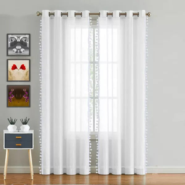 Fort Handpicked Breeze - White Sheer Curtain