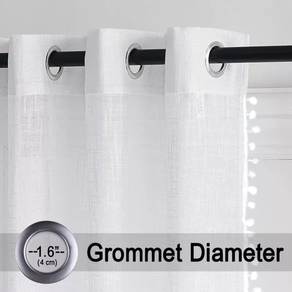 Fort Handpicked Breeze - White Sheer Curtain