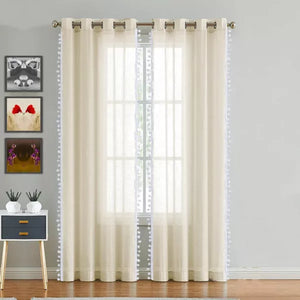 Fort Handpicked Breeze - Beige Sheer Curtain