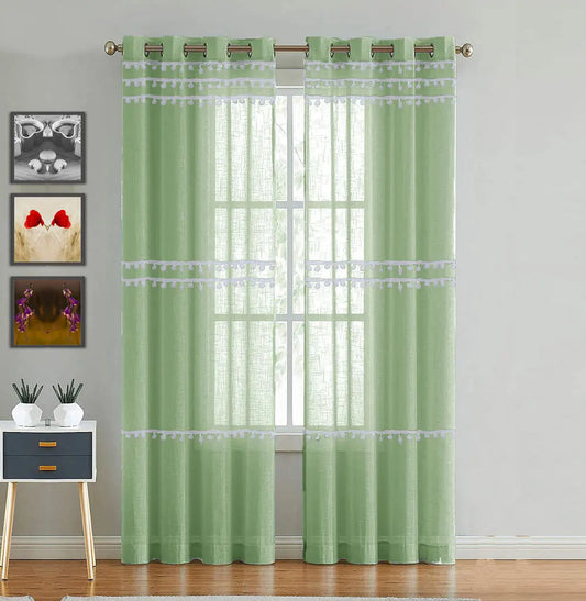 Handpicked Dazzle - CurtainMint Green