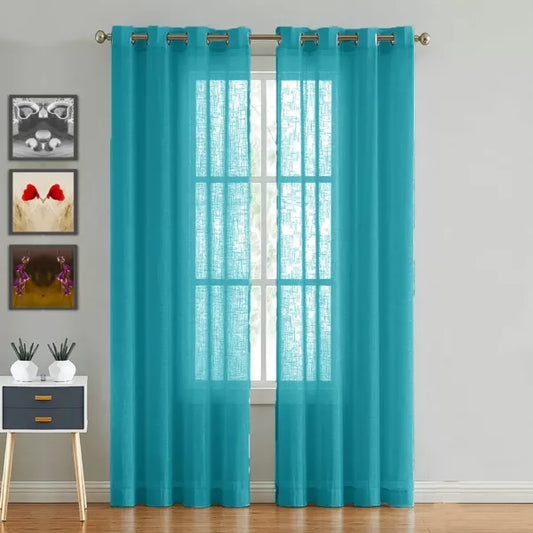 Fort Absolute - Blue Sheer Curtaincurtain