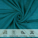 Fort Absolute - Back Tab Solid Sheer Curtain (Blue)