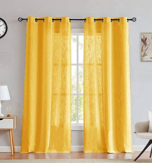 Fort Absolute - Yellow Sheer Curtaincurtain