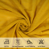 Fort Absolute - Back Tab Solid Sheer Curtain (Yellow)