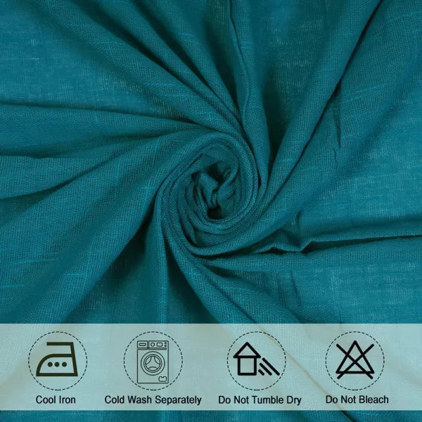 Fort Handpicked Breeze - Blue Sheer Curtain