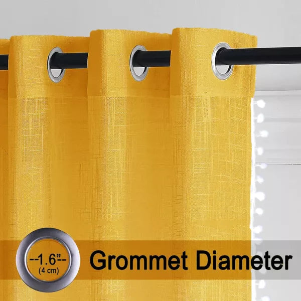 Fort Handpicked Breeze - Yellow Sheer Curtain