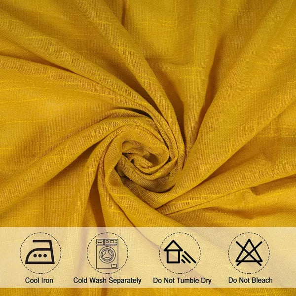 Fort Handpicked Breeze - Yellow Sheer Curtain