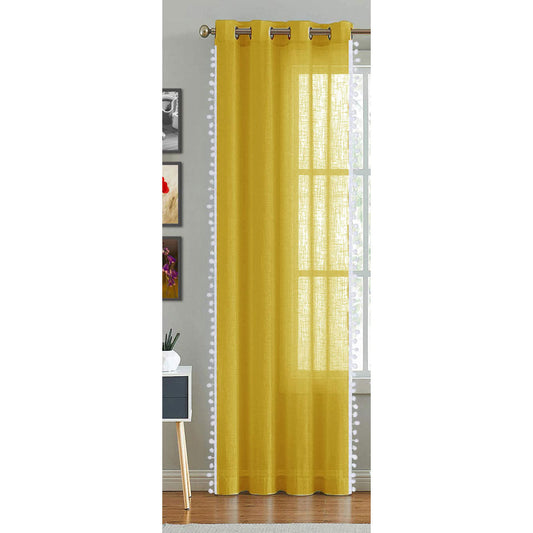 Fort Handpicked Breeze - Yellow Sheer Curtaincurtain