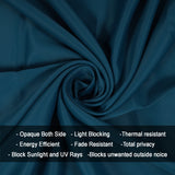 Fort Essential - Twist Tap Top Solid Blackout Curtain (Blue)