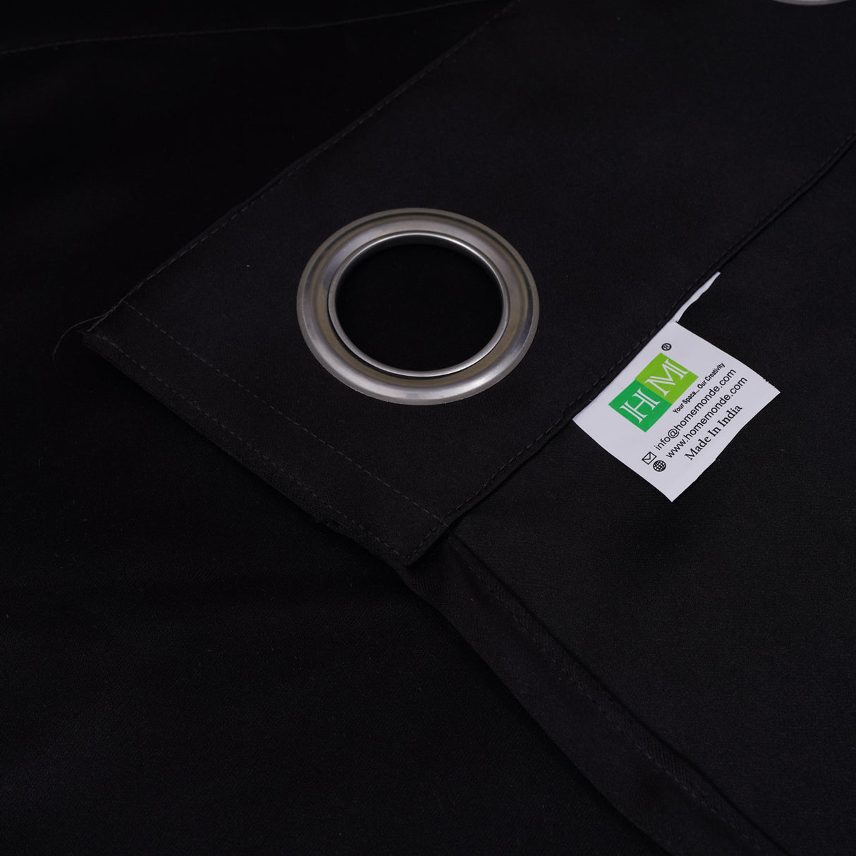 Fort Essential - Back Tab Blackout Curtain (Black)