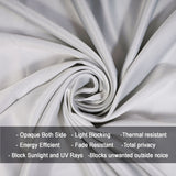 Fort Essential - Twist Tap Top Blackout Curtain (Greyish White)