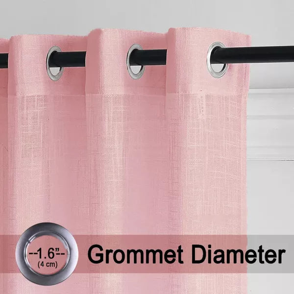 Fort Absolute - Pink Sheer Curtain