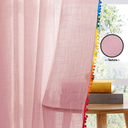 Handpicked Aether - Curtain Pink | Rod Pocket