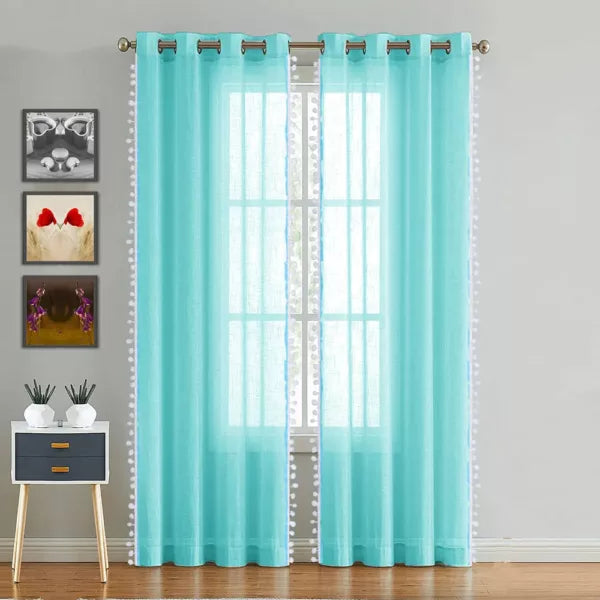 Fort Handpicked Breeze - Celeste Sheer Curtain