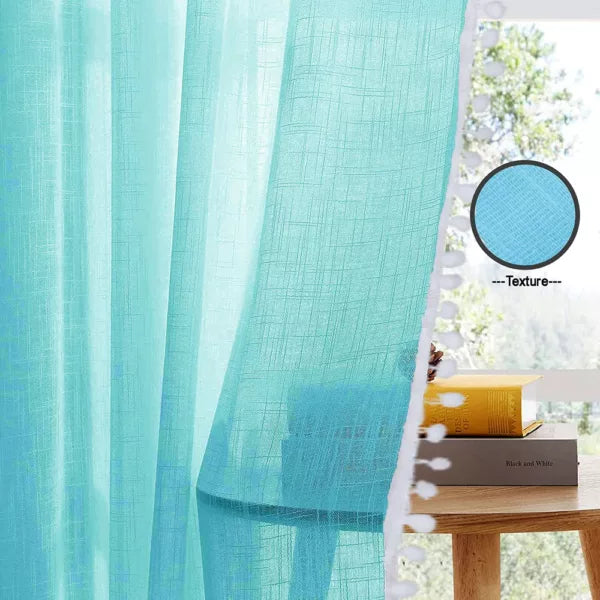 Fort Handpicked Breeze - Celeste Sheer Curtain