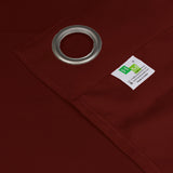 Fort Essential - Back Tab Blackout Curtain (Maroon)