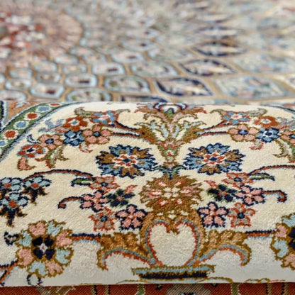 Dome Design Natural Silk Carpet Test Brown Carpet