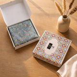 Imprimer Sage - Printed Dohar (Aqua Green & White)