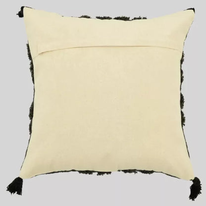 Featherfield Grid - Tufted Cushion Cover Charcoal Grey