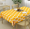 Imprimer Quatrefoil - Printed Dining Table Cover (Yellow)
