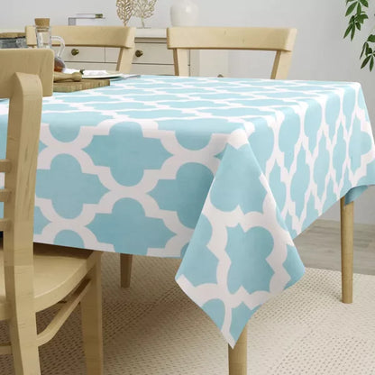 Imprimer Quatrefoil - Table Cover Pastel Blue