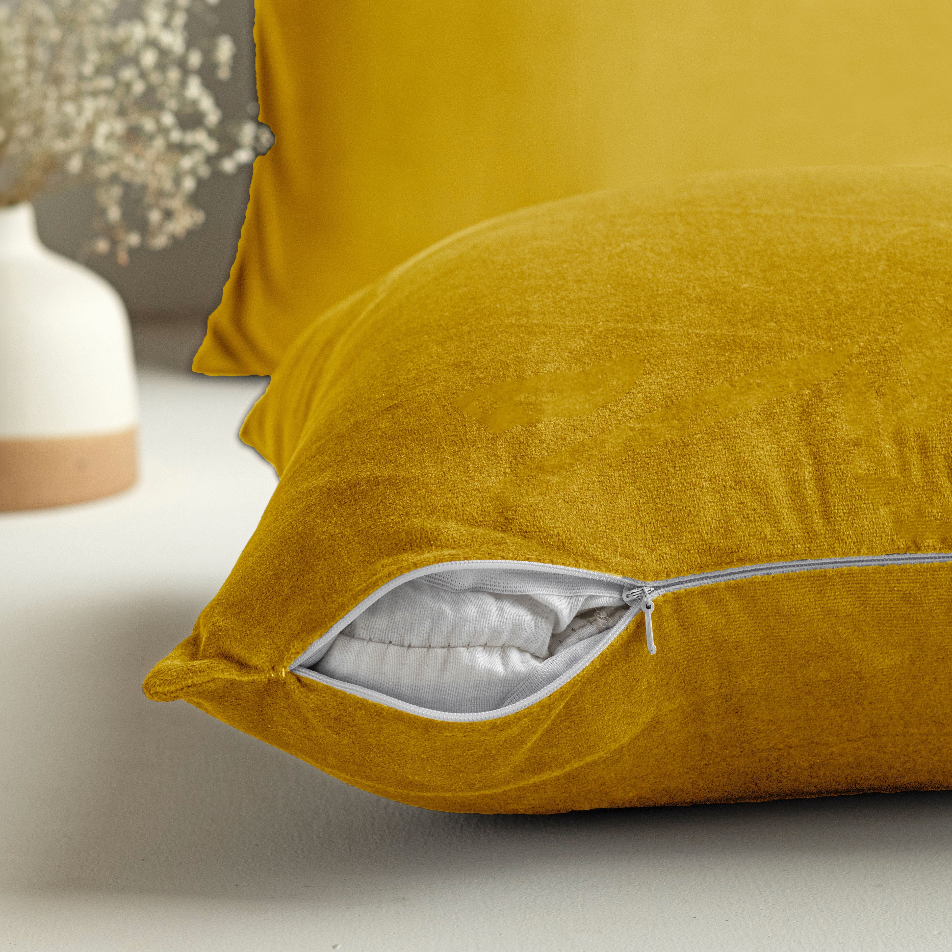 Decorative Cushions Large Yellow Cushion Covers 100% Linen Extra