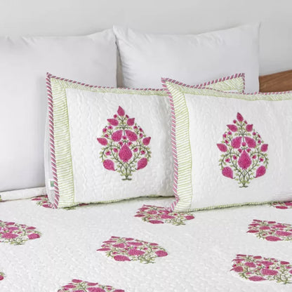 Ombre Berry - Quilted Bedcover Pink