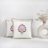 Ombre Rosey - Hand Block Print Quilted Cushion Cover (Pink)