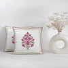 Ombre Berry - Hand Block Print Quilted Cushion Cover (Pink)
