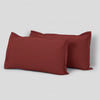 Fort Nightingale - Solid Pillow Cover (Maroon) (Bedsheet Excluded)
