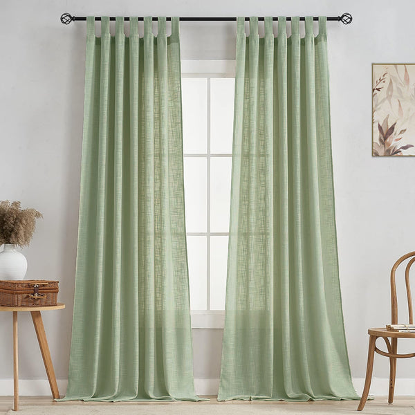 Fort Absolute - Mint Green Loop Sheer Curtain