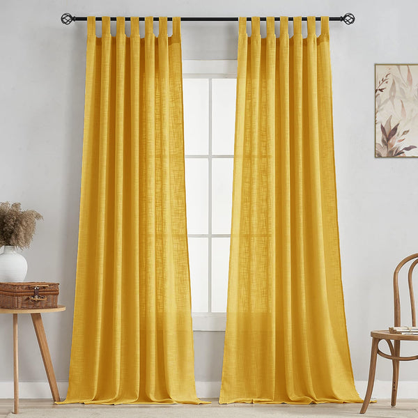 Fort Absolute - Yellow Loop Sheer Curtain