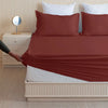 Fort Sublime - Solid Fitted Bedsheet (Maroon)